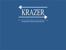 Tablet Screenshot of krazerlasers.com